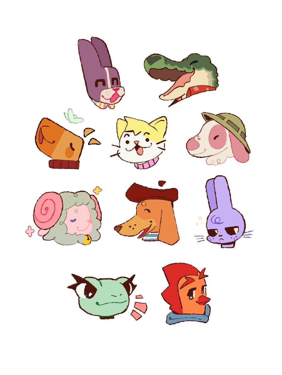 Personajes de Glitter